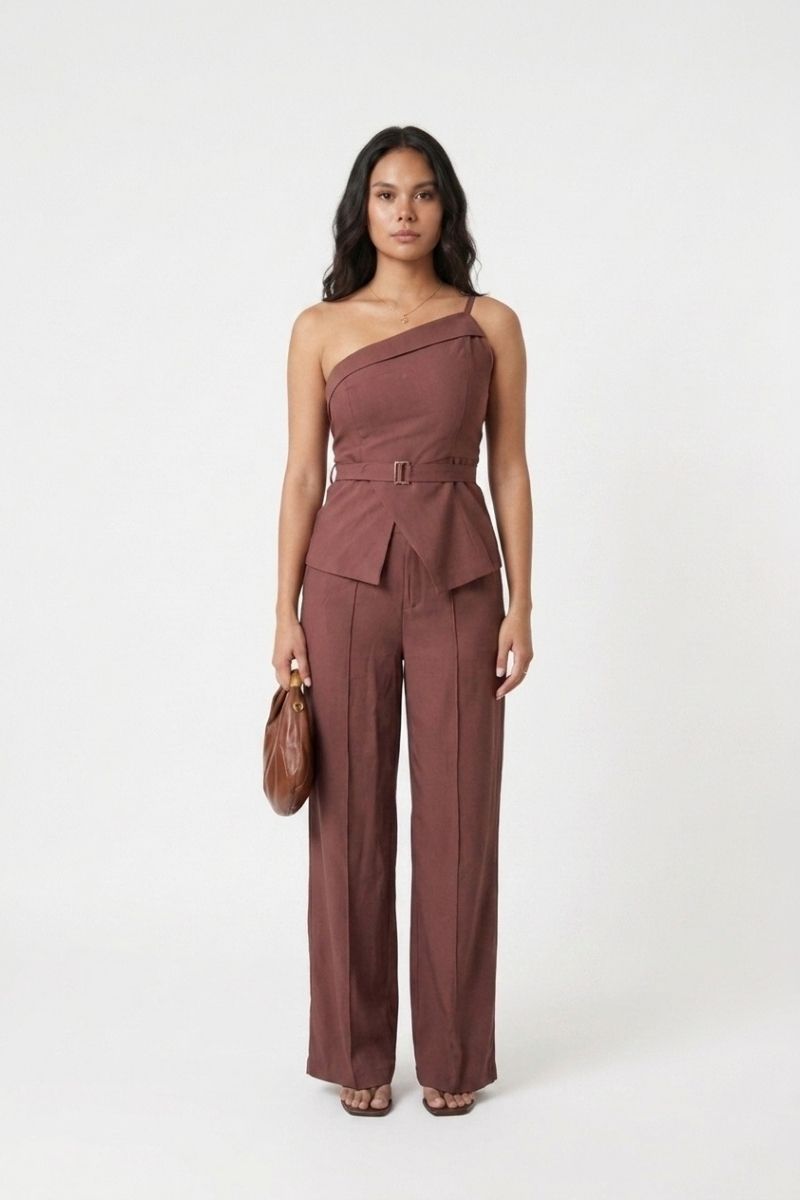 Conjunto Alfaiataria feminino Ombro Só