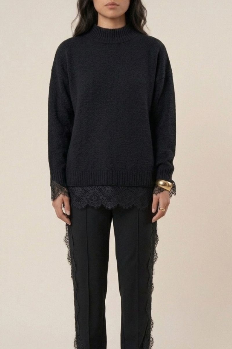 Tricot Renda Mangas