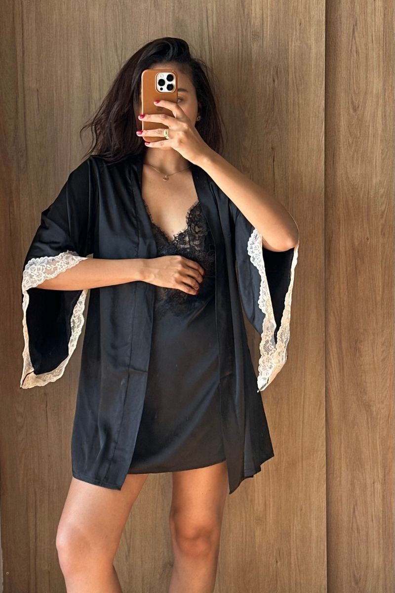 Camisola Renda Acetinada
