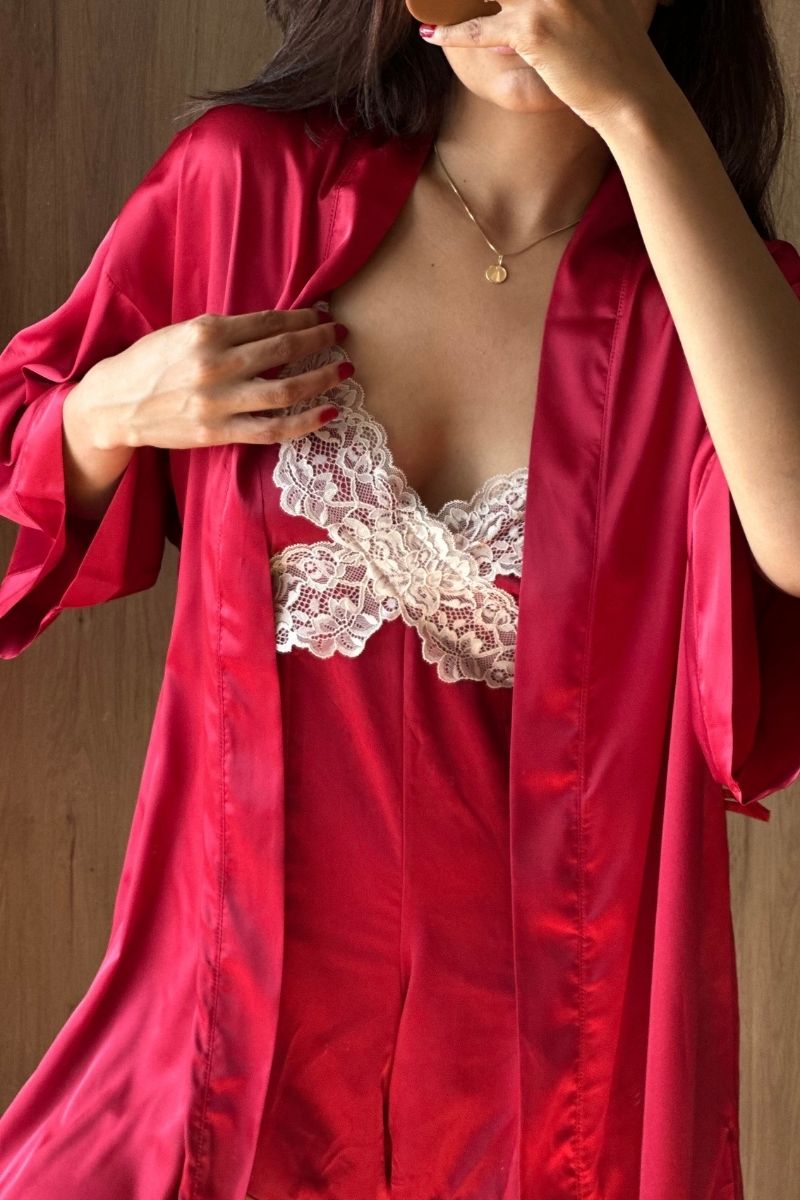 Robe Acetinado Liso