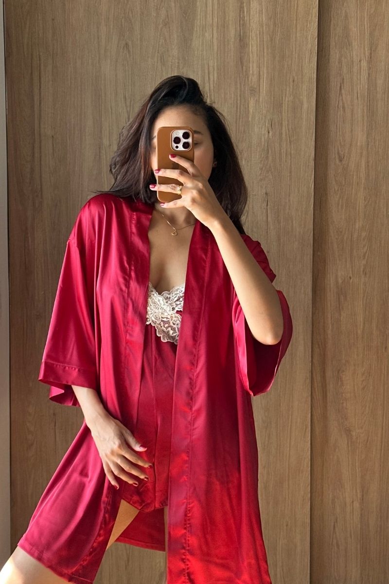Robe Acetinado Liso