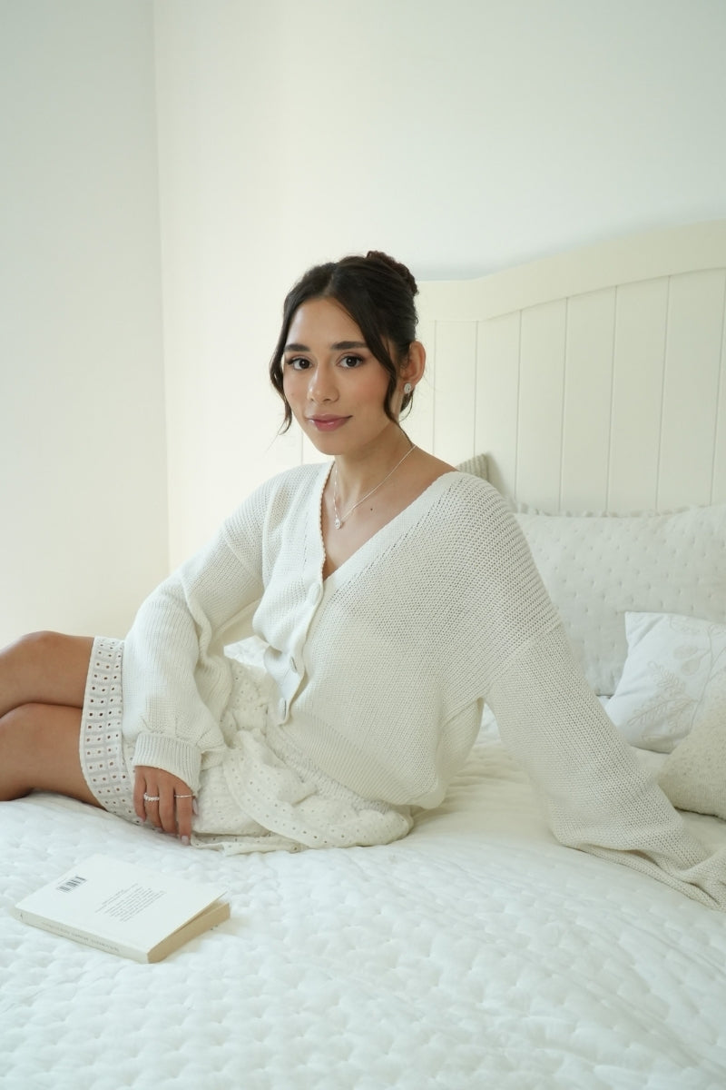 Tricot Cardigan Botões