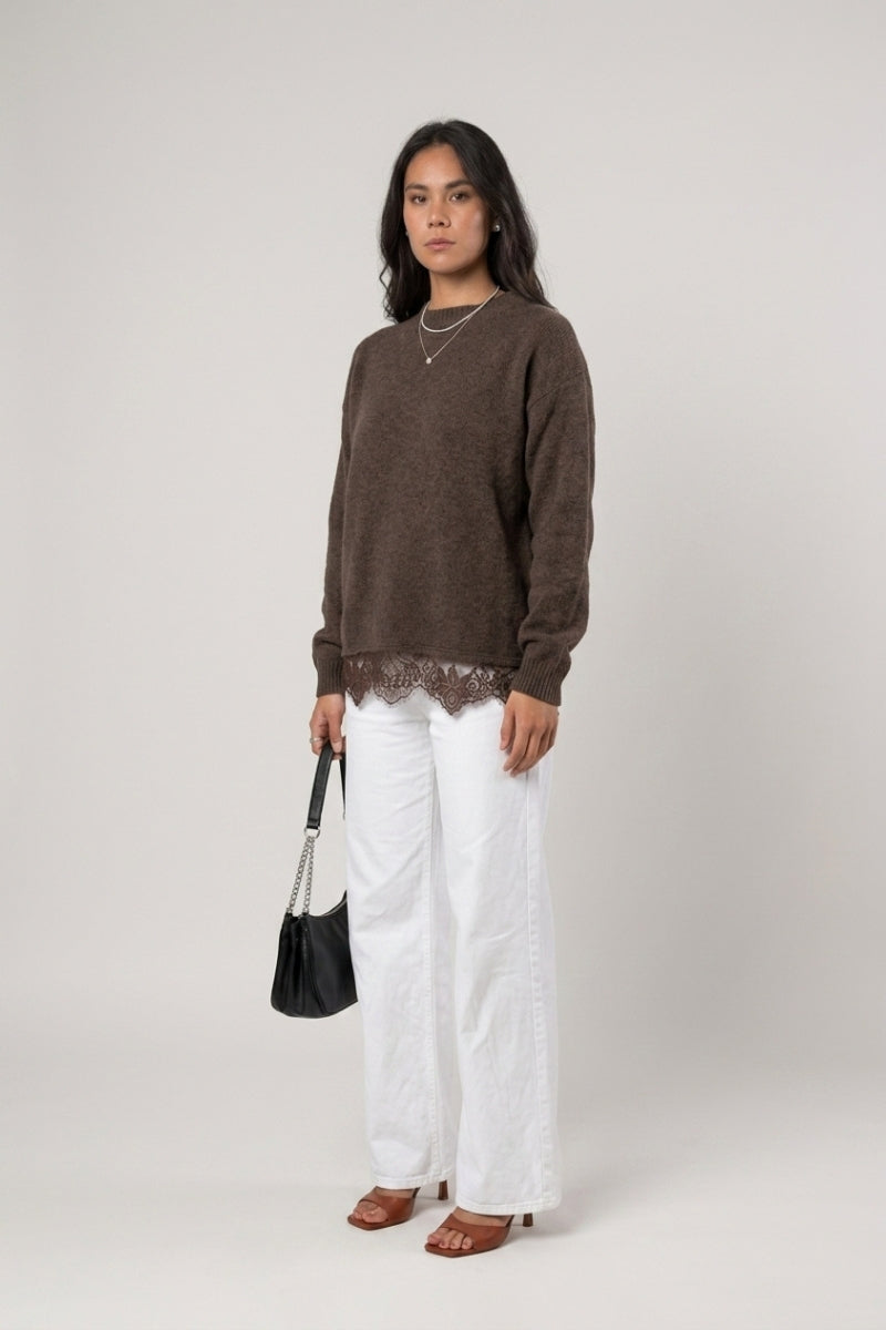 Tricot Renda Mangas