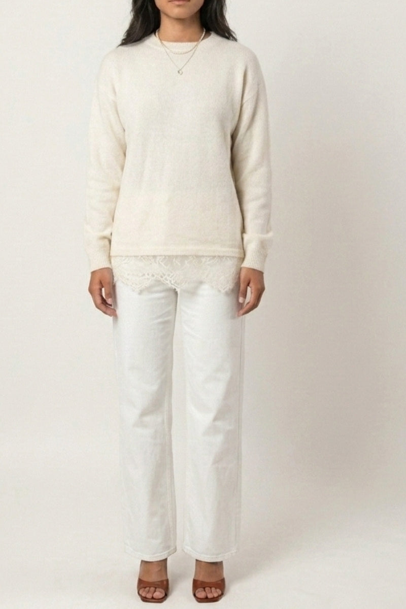 Tricot Renda Mangas