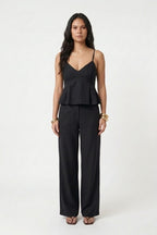Conjunto Alfaiataria feminino Regata Babado