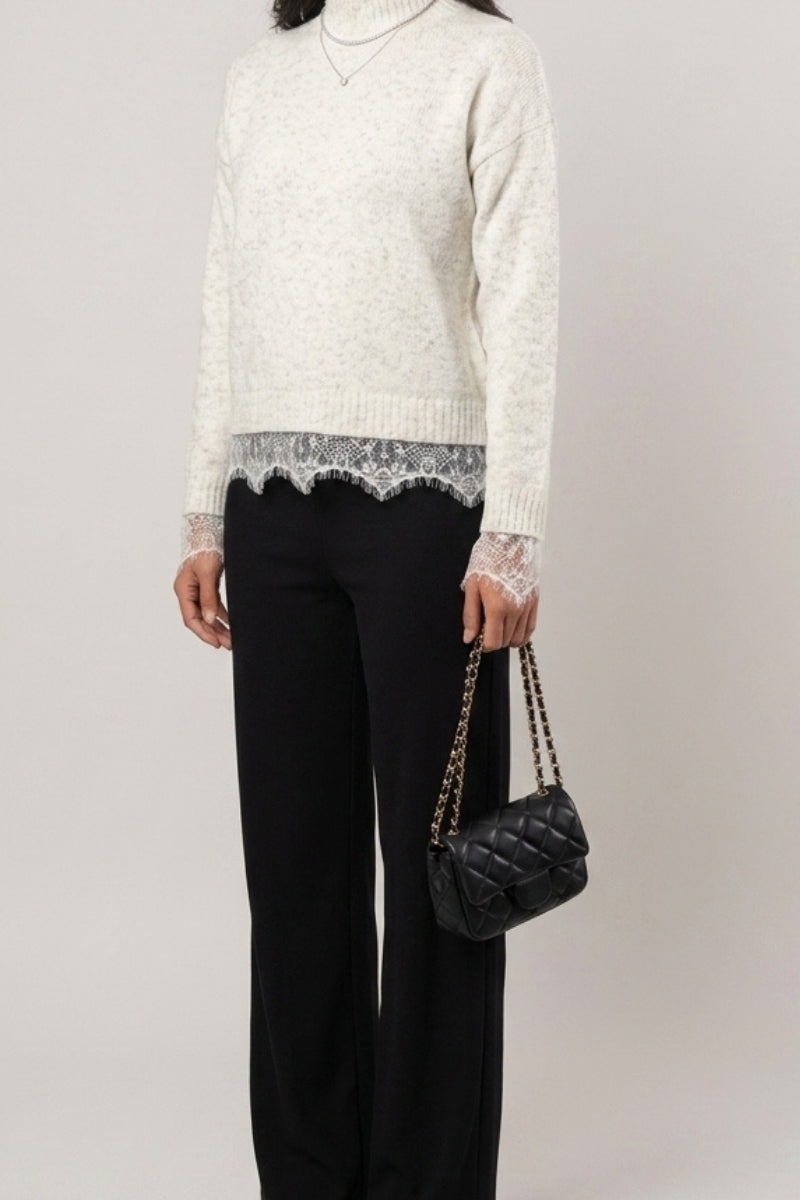 Tricot Renda Mangas