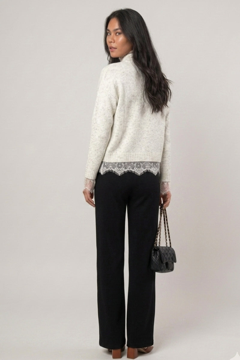 Tricot Renda Mangas