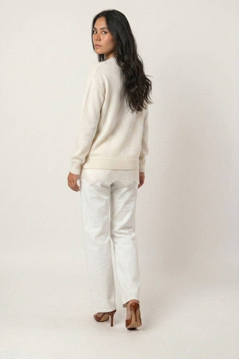 Tricot Renda Mangas