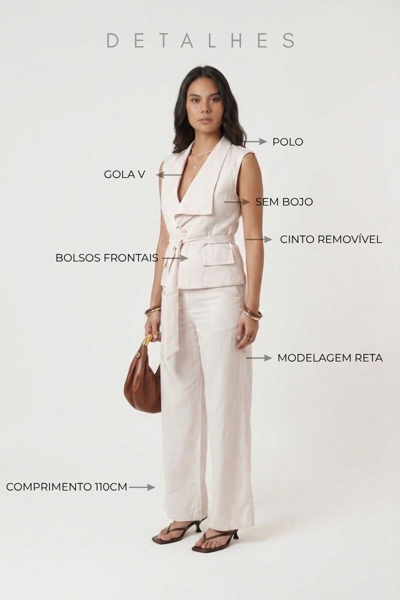 Conjunto Alfaiataria feminino Colete