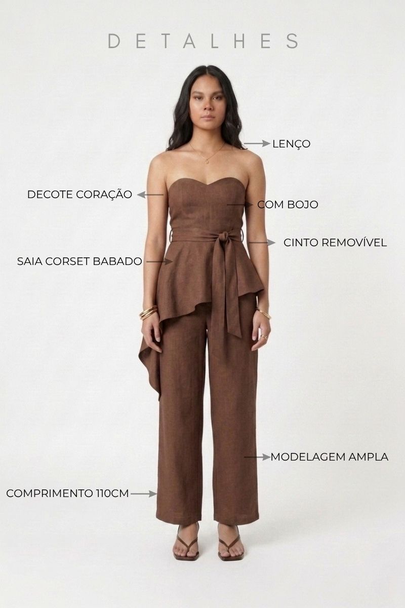 Conjunto Alfaiataria feminino Bababo