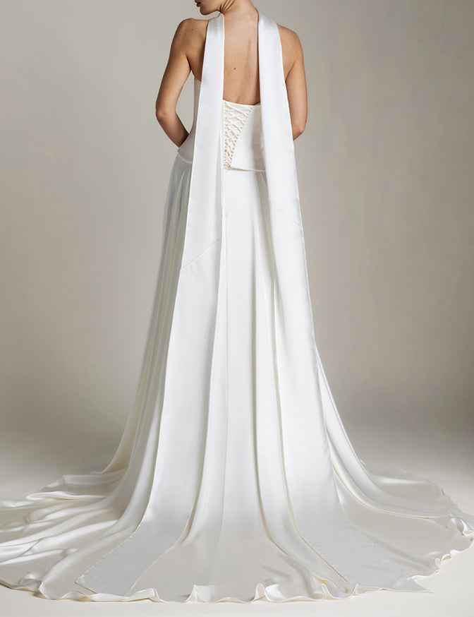 Vestido de Noiva Corset Acetinado Princesa