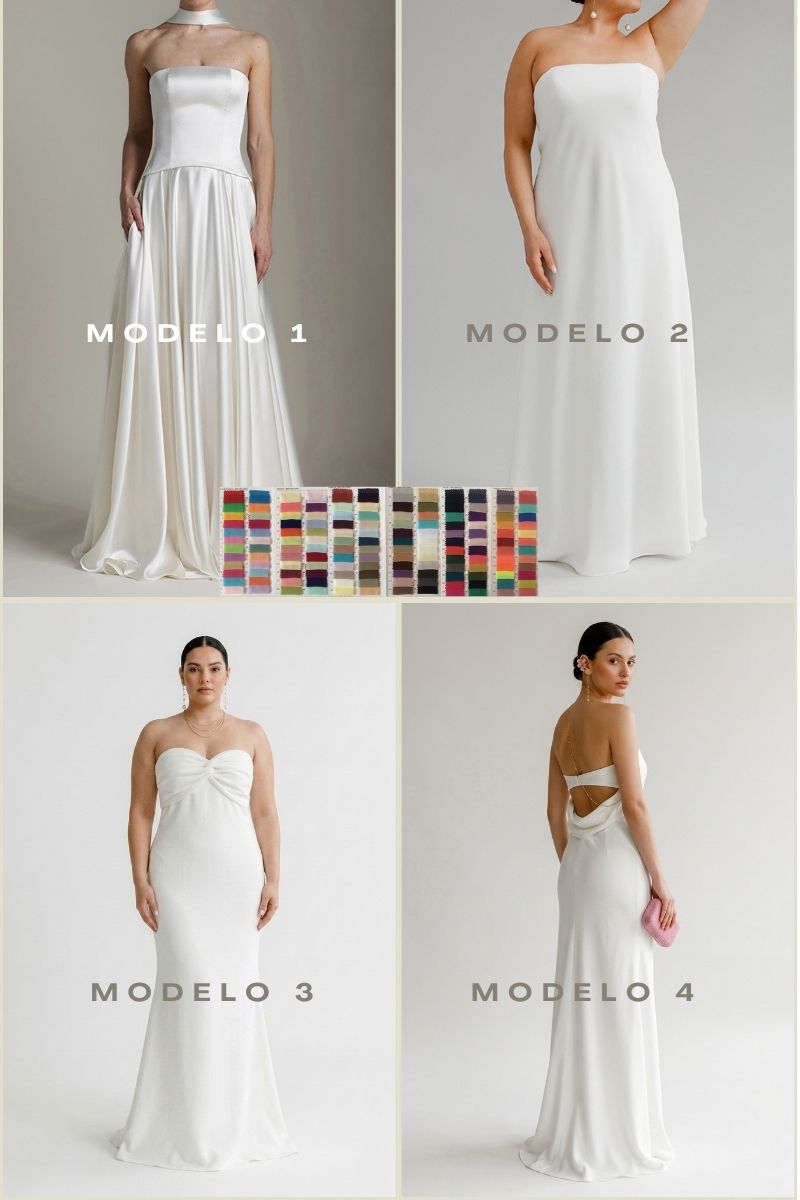 Vestido de festa 4 modelos + cores