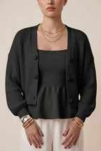 Tricot Cardigan Botões