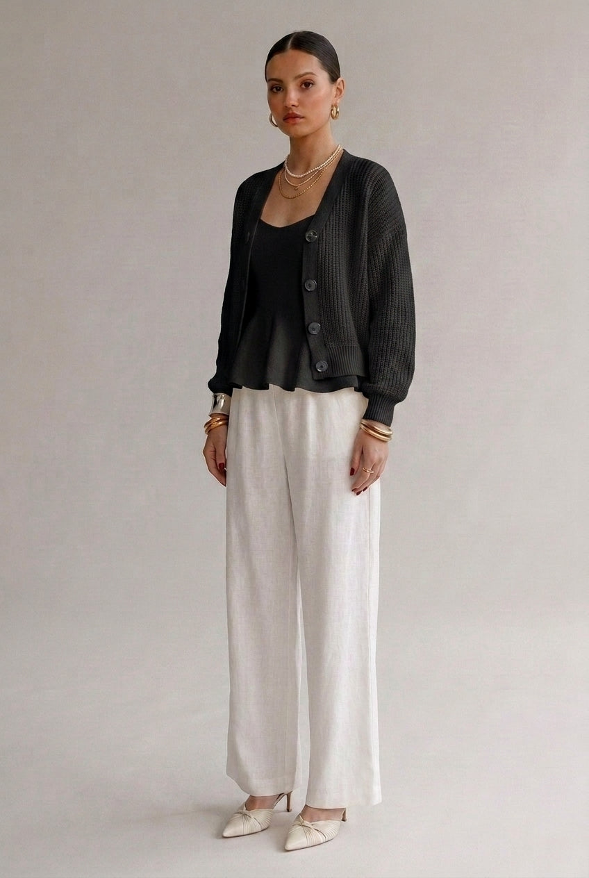 Tricot Cardigan Botões