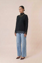 Tricot Renda Mangas