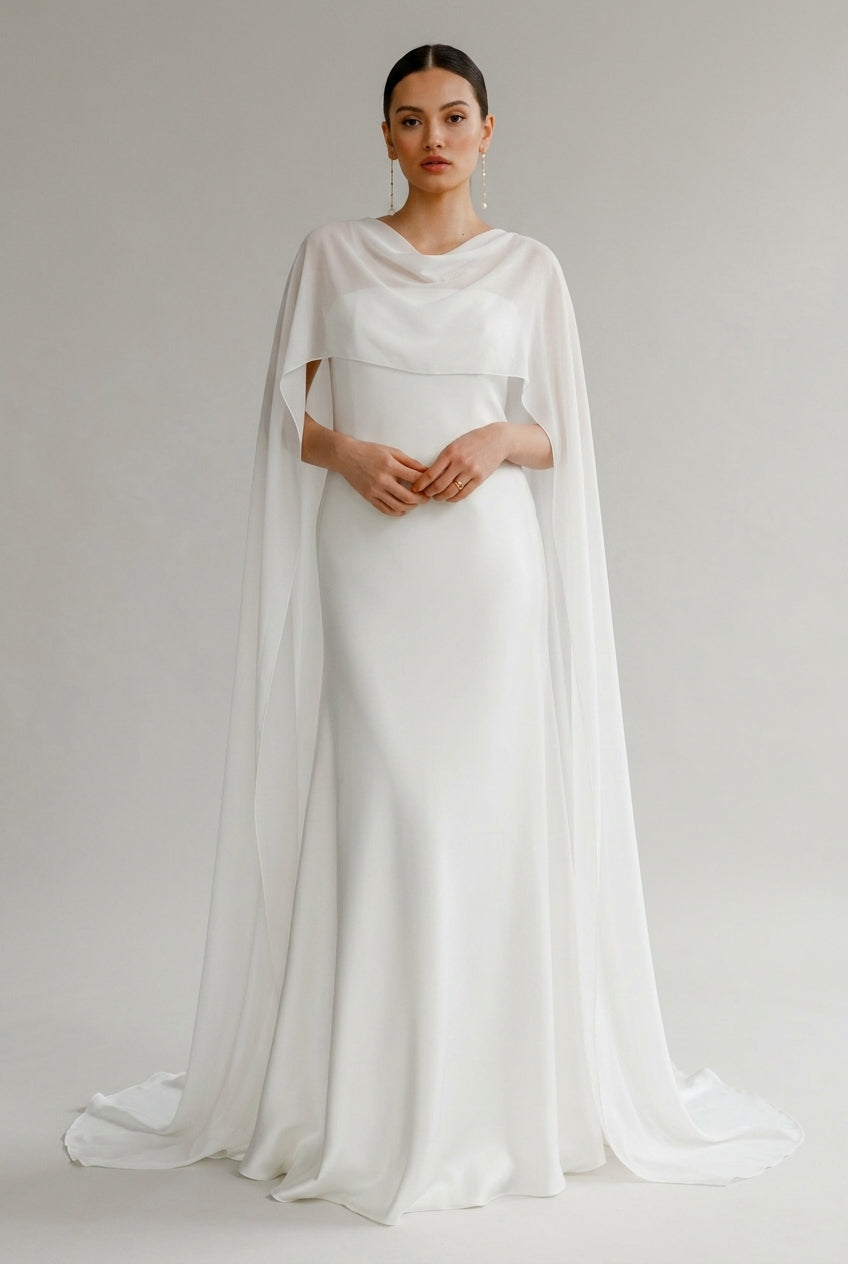 Vestido de Noiva Tomara Amplo Que Caia Acetinado