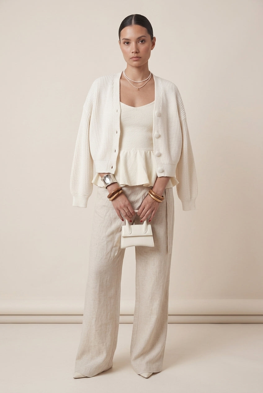 Tricot Cardigan Botões