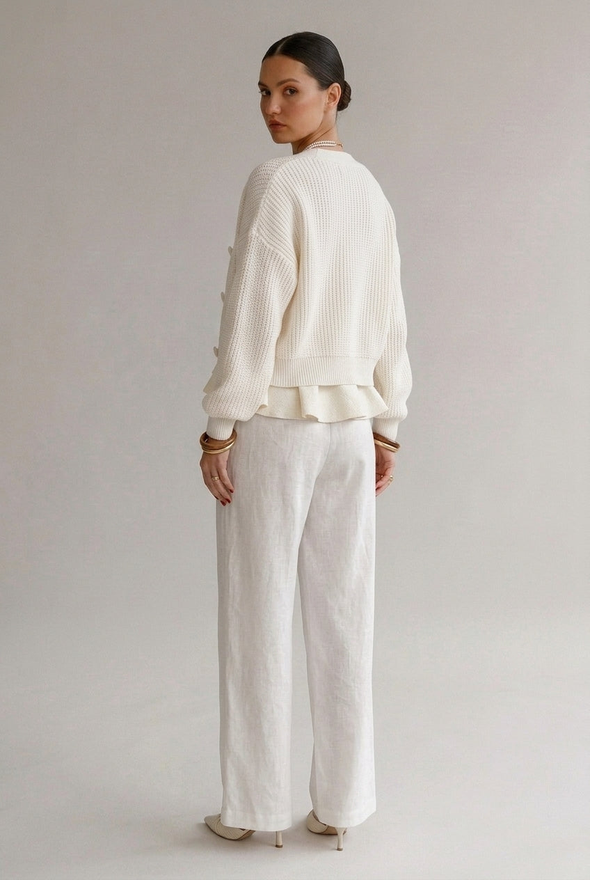 Tricot Cardigan Botões