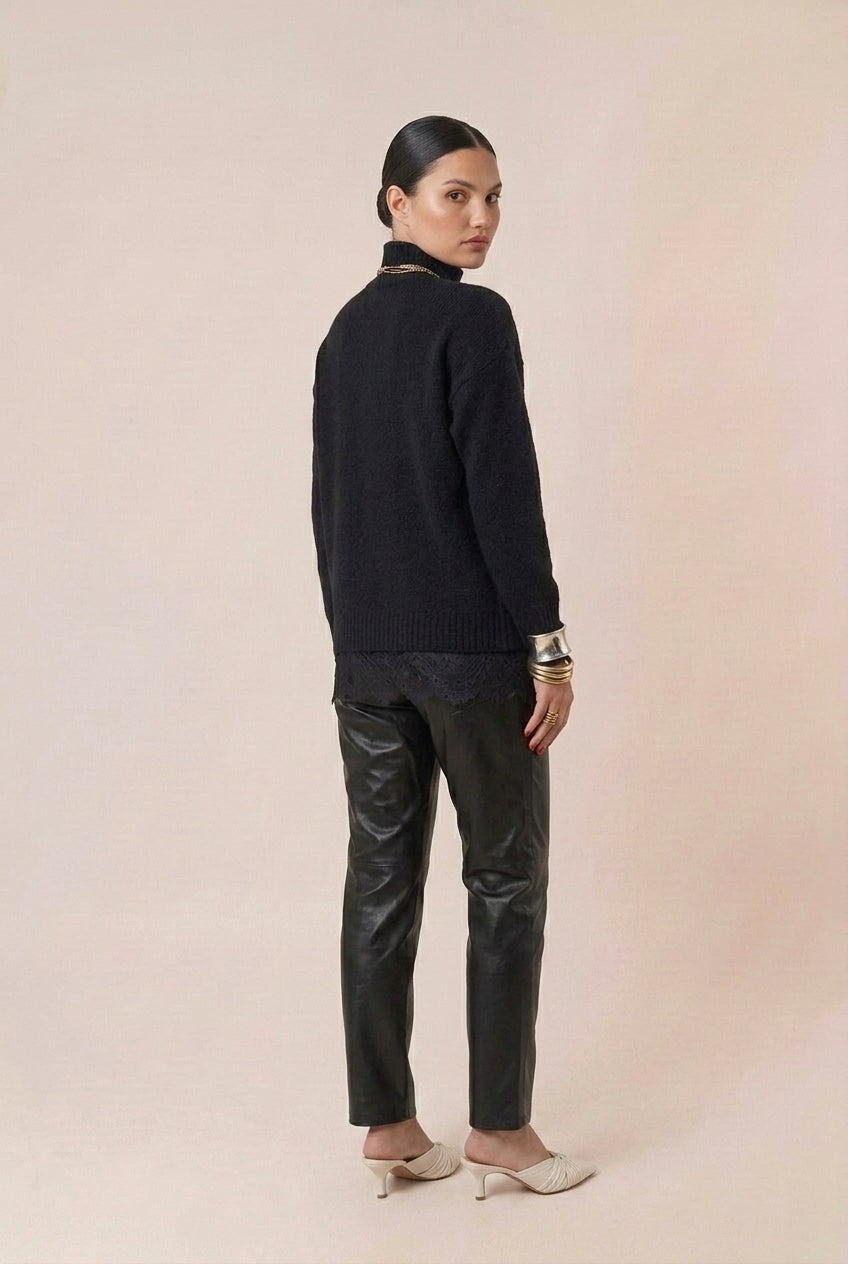 Tricot Renda Mangas