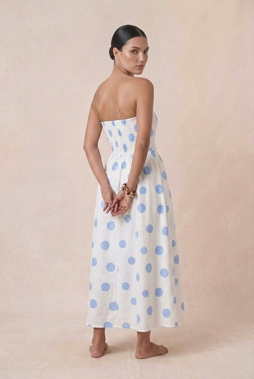 Vestido Midi Clássico Poá