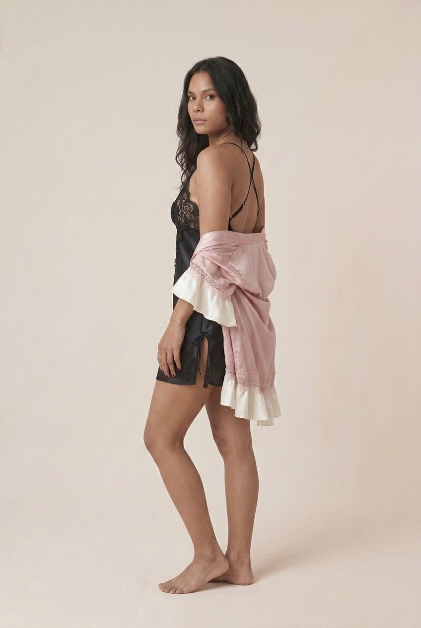 Camisola Renda Acetinada
