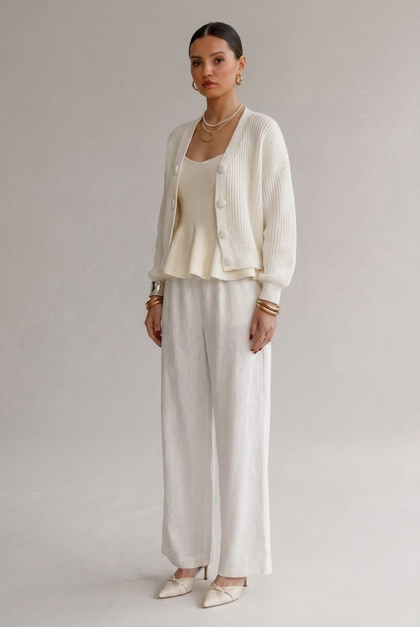 Tricot Cardigan Botões