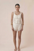 Pijama Conjunto Shorts e Bata Rendada