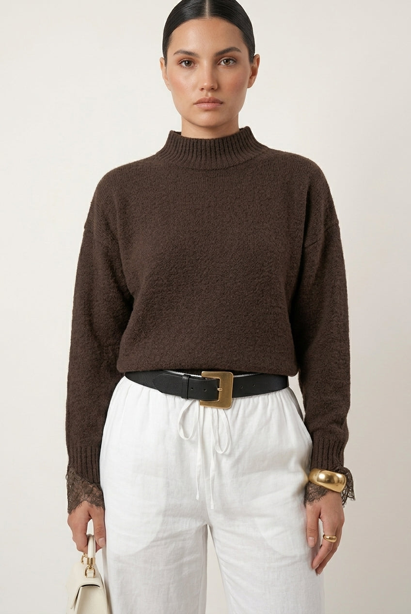 Tricot Renda Mangas